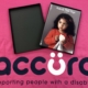 The Accuro logo with a picture of the book.